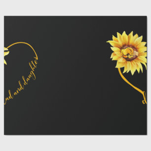 Sonnenblumenliebhaber   Liebe Vater und Tochter Geschenkpapier