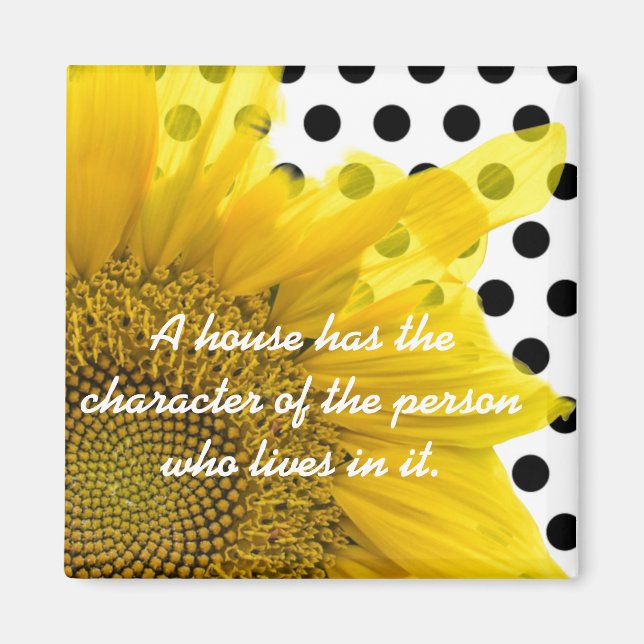 Sonnenblumenmagnet Magnet (Vorne)