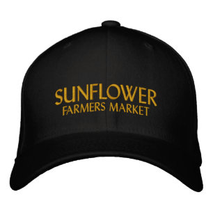 SONNENBLUMENMARKT FÜR BAUERN BESTICKTE BASEBALLKAPPE
