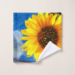 Sonnenblumenmatte Waschlappen