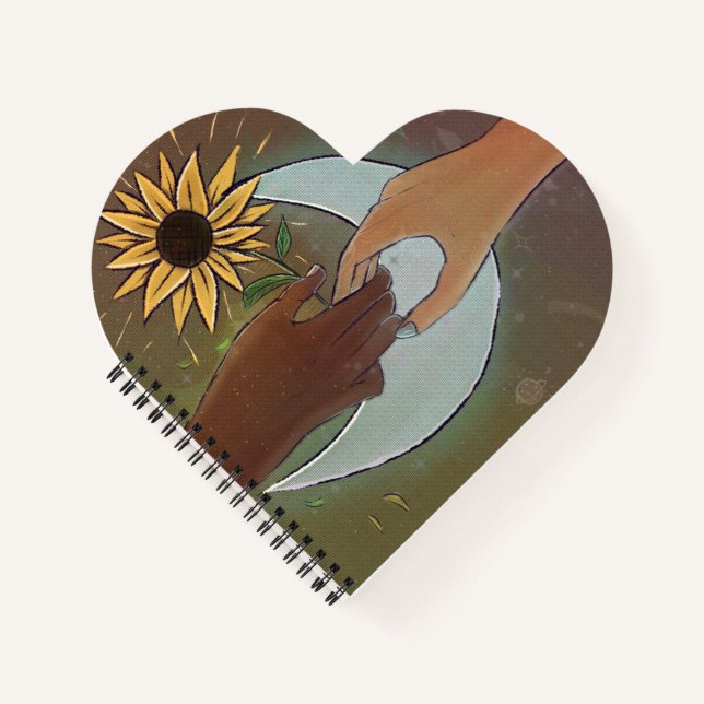 Sonnenblumenmoon Notizbuch (Vorderseite)