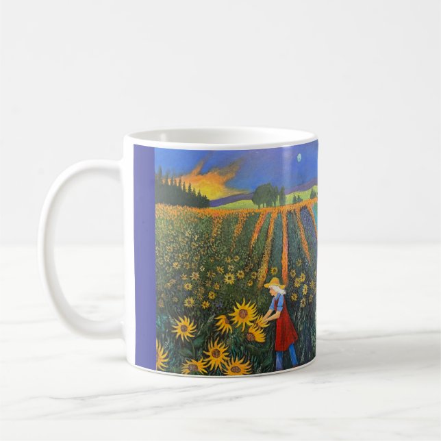 Sonnenblumenmoon-Tasse Kaffeetasse (Links)