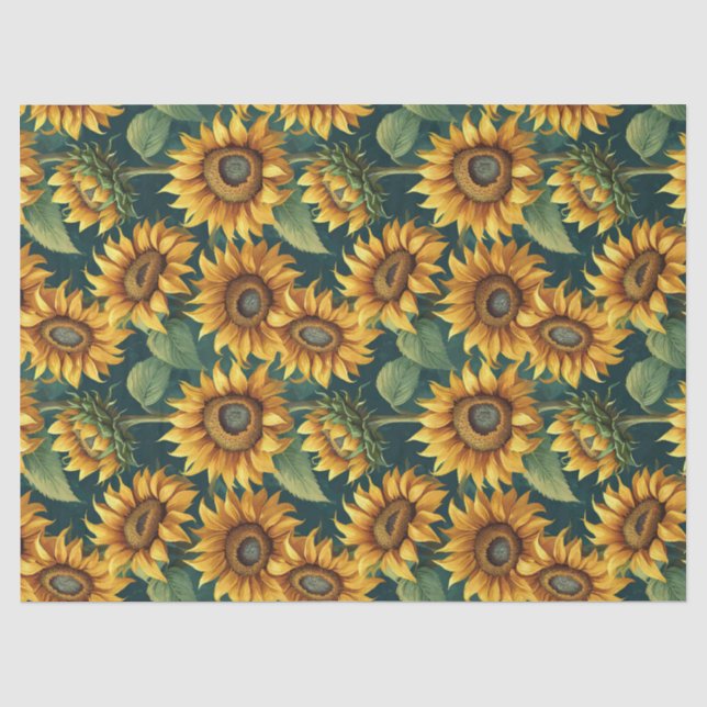 Sonnenblumenmorgens zum Grünbuch über das grüne Ge Seidenpapier (Vorderseite)
