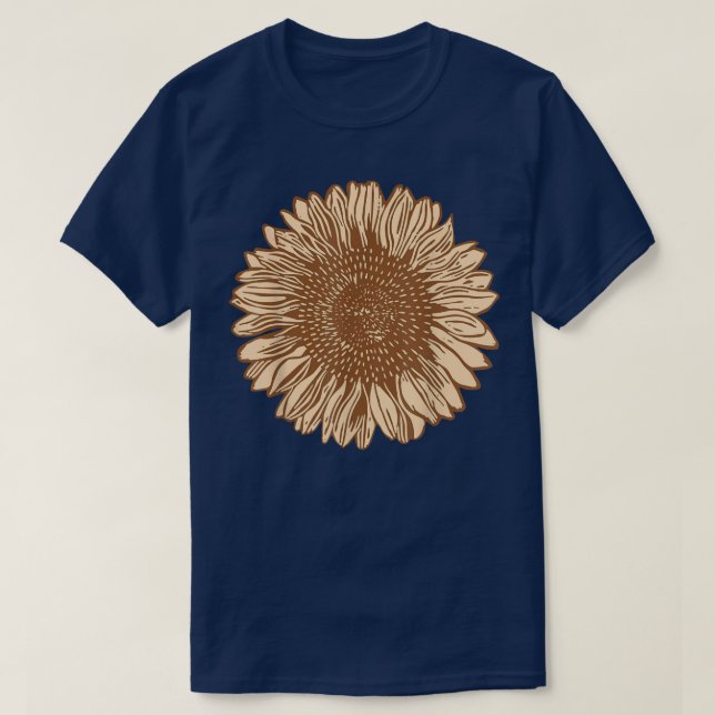 Sonnenblumenmotive Tops für Frauen Grafische T-Shi (Design vorne)