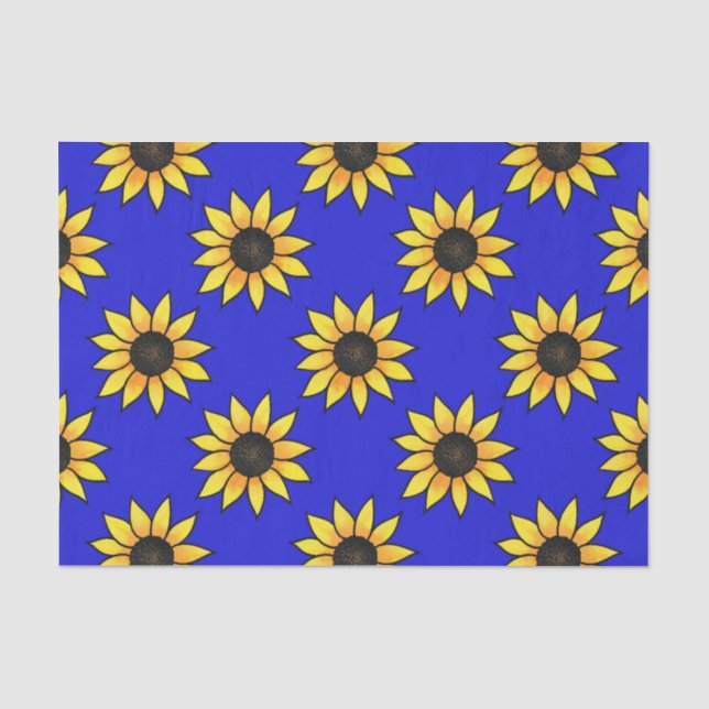 Sonnenblumenmuster 3 seidenpapier (Vorderseite)