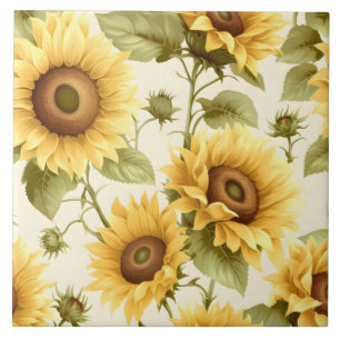 Sonnenblumenmuster Fliese