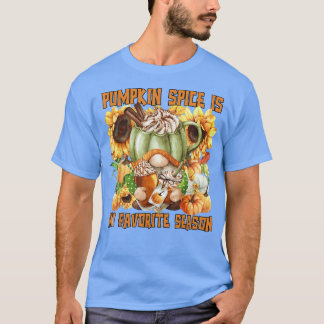 Sonnenblumenmuster für Herbst Lover Funny Thanksgi T-Shirt