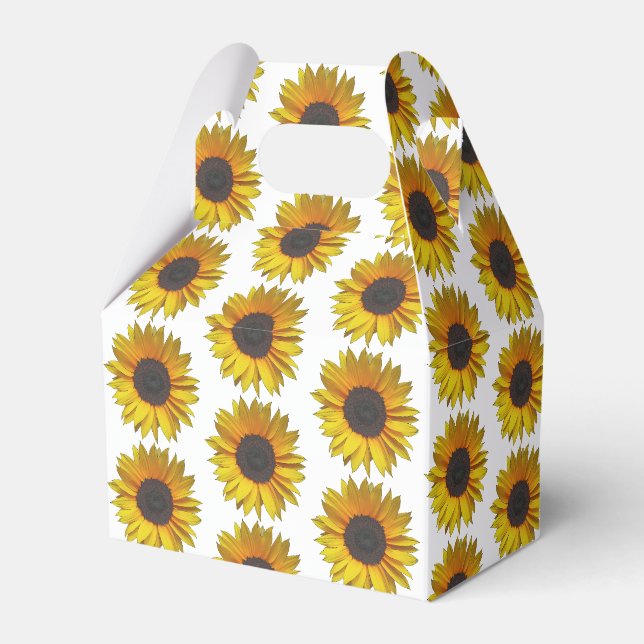 Sonnenblumenmuster Geschenkschachtel (Vorderseite)