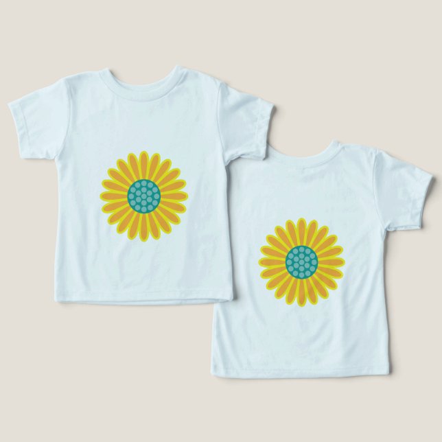 Sonnenblumenmuster | Lebhaftes Sommerblumendesign (Design Vorderseite & Rückseite)