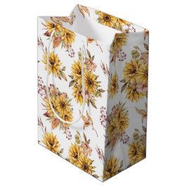 Sonnenblumenmuster Mittlere Geschenktüte