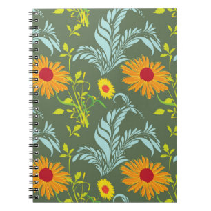 Sonnenblumenmuster Notizblock