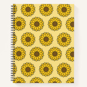 Sonnenblumenmuster Notizbuch