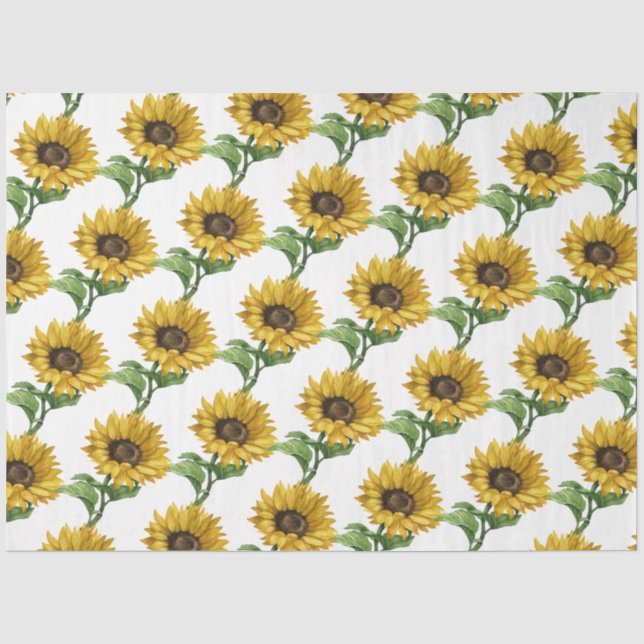 Sonnenblumenmuster Seidenpapier (Vorderseite)