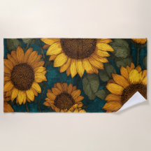 Sonnenblumenmuster – Sommerliche Blüten