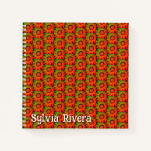 "Sonnenblumenmuster" SpiralNotebook Notizbuch