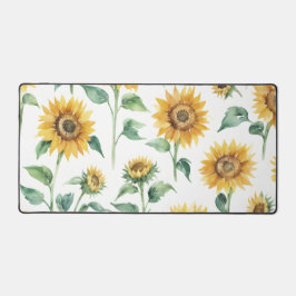 Sonnenblumenmuster Wasserfarbe Schreibtischunterlage