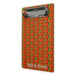 "Sonnenblumenmuster" Zwischenablage Mini Klemmbrett