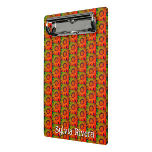 "Sonnenblumenmuster" Zwischenablage Mini Klemmbrett