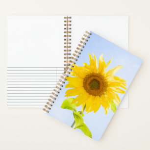 Sonnenblumennatur-Foto Notizbuch