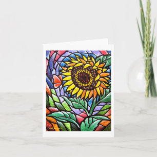 Sonnenblumennotecard Karte