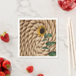 Sonnenblumenopapier Napkins Serviette
