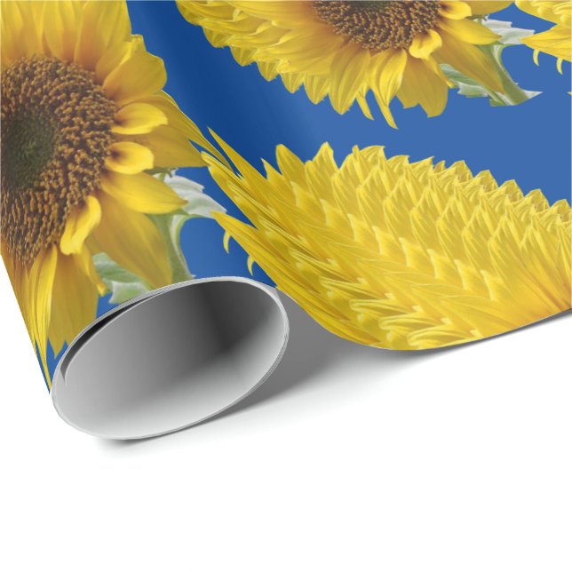 Sonnenblumenpapier Geschenkpapier (Rolleneckpunkt)