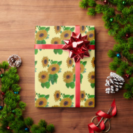 Sonnenblumenpapier Geschenkpapier