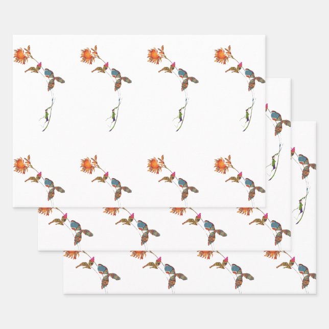 Sonnenblumenpapier Geschenkpapier Set (Set)