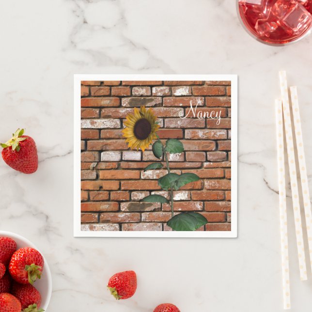 Sonnenblumenpapier Napkins Serviette (Beispiel)