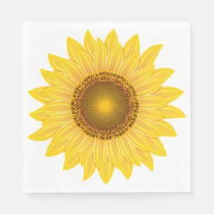 Sonnenblumenpapier Napkins Serviette