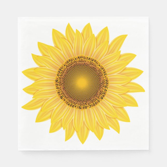 Sonnenblumenpapier Napkins Serviette (Vorderseite)