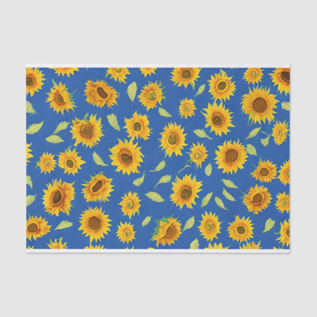 Sonnenblumenpapier Seidenpapier (Vorderseite)