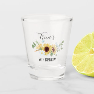 Sonnenblumenpartei Geburtstagsparty Schnapsglas