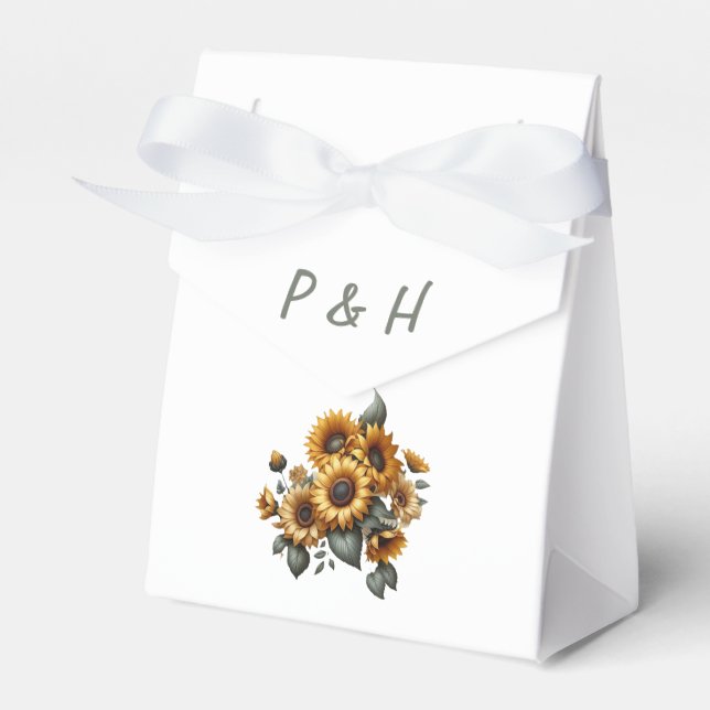 Sonnenblumenpfanne Geschenkschachtel (Vorderseite)