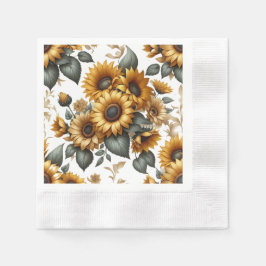 Sonnenblumenpfanne Serviette