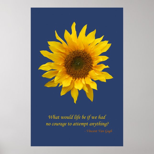 Sonnenblumenplakat drucken poster (Vorne)