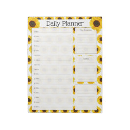 Sonnenblumenplaner Notizblock