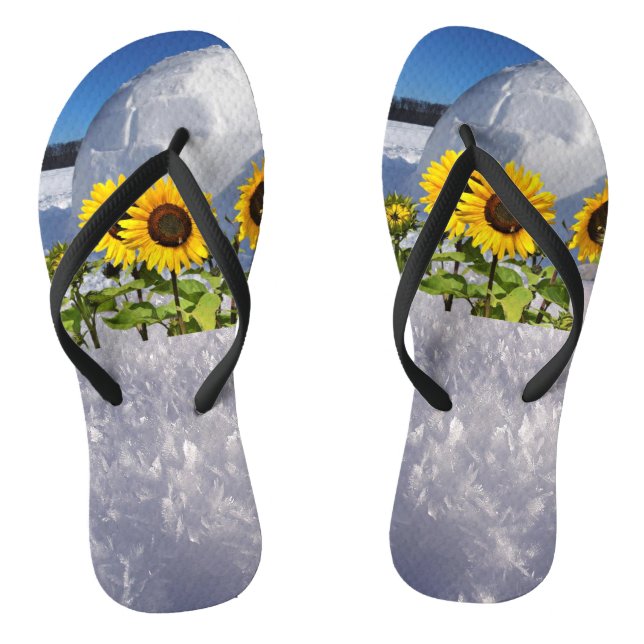 Sonnenblumenpolar Flip Flops (Fußbett)