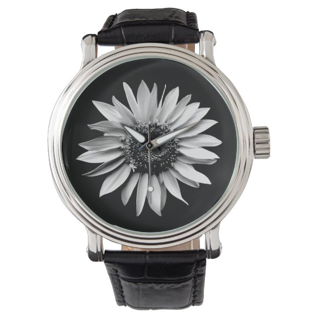 'Sonnenblumenportrait' - Sehen Armbanduhr (Vorderseite)