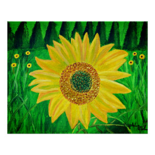 Sonnenblumenposter poster