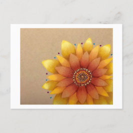 Sonnenblumenpostkarte Postkarte