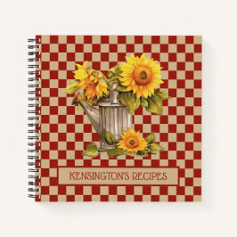 Sonnenblumenrezeptur Notizbuch