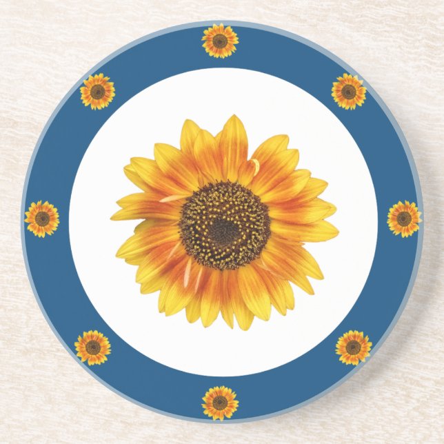 Sonnenblumenring Getränkeuntersetzer (Vorne)