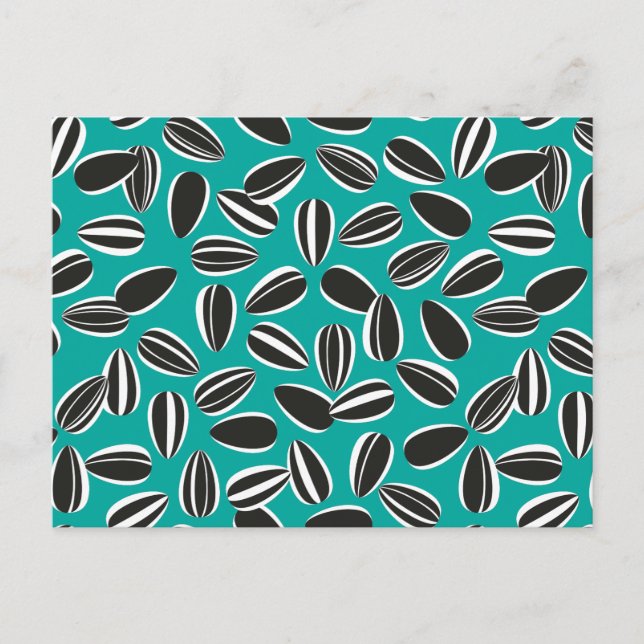 Sonnenblumensaat Postkarte (Vorderseite)