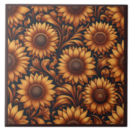 Sonnenblumensaison Fliese