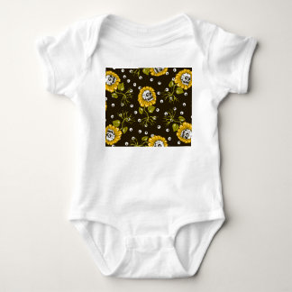 Sonnenblumenschädel: Einzigartiges, nahtloses Must Baby Strampler