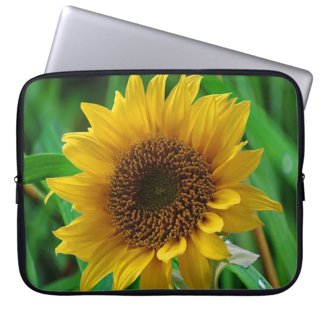 Sonnenblumenschlauch für Ipad Laptopschutzhülle (Vorderseite)