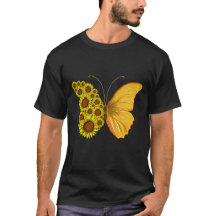 Sonnenblumenschmetterling Vintag