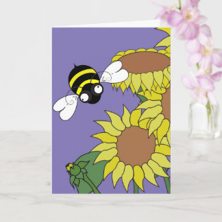 Sonnenblumenschrei Karte