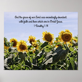 Sonnenblumenschrift Fotografische Kunst drucken Poster
